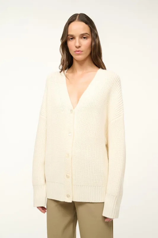 MATILDA CARDIGAN | IVORY sold by STAUD
