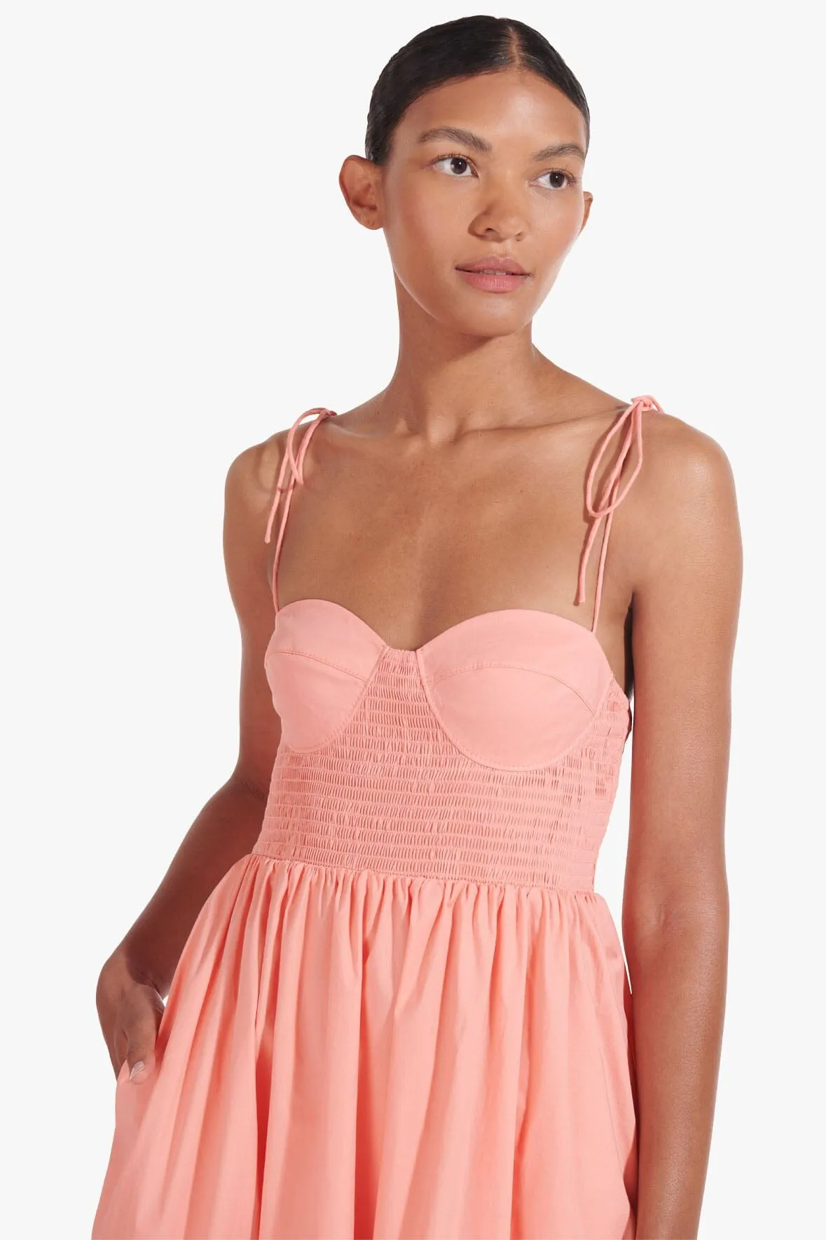 LANDRY DRESS | KHAKI sold by STAUD product image thumbnail 3