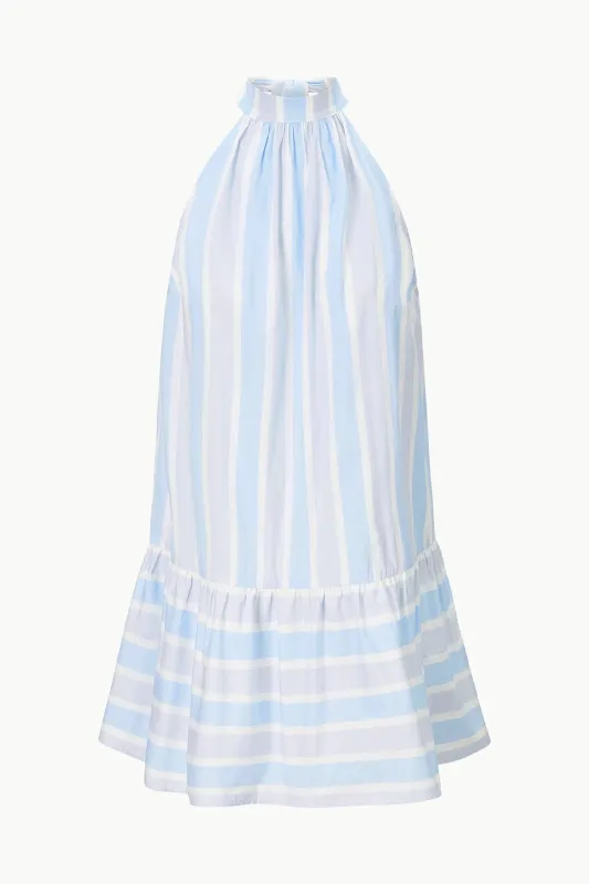 MINI MARLOWE DRESS | ADRIATIC STRIPE sold by STAUD