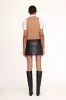 ARYA TOP | TAN WHITE sold by STAUD