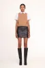 ARYA TOP | TAN WHITE sold by STAUD