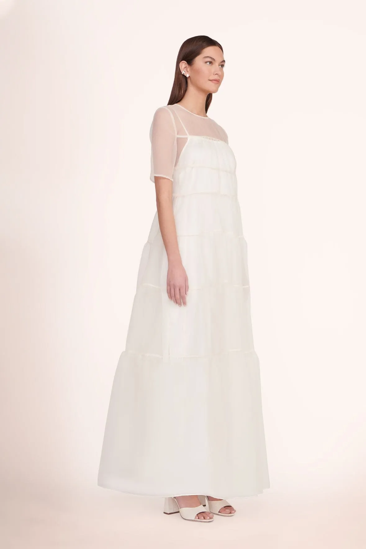 HYACINTH DRESS | WHITE sold by STAUD product image thumbnail 3