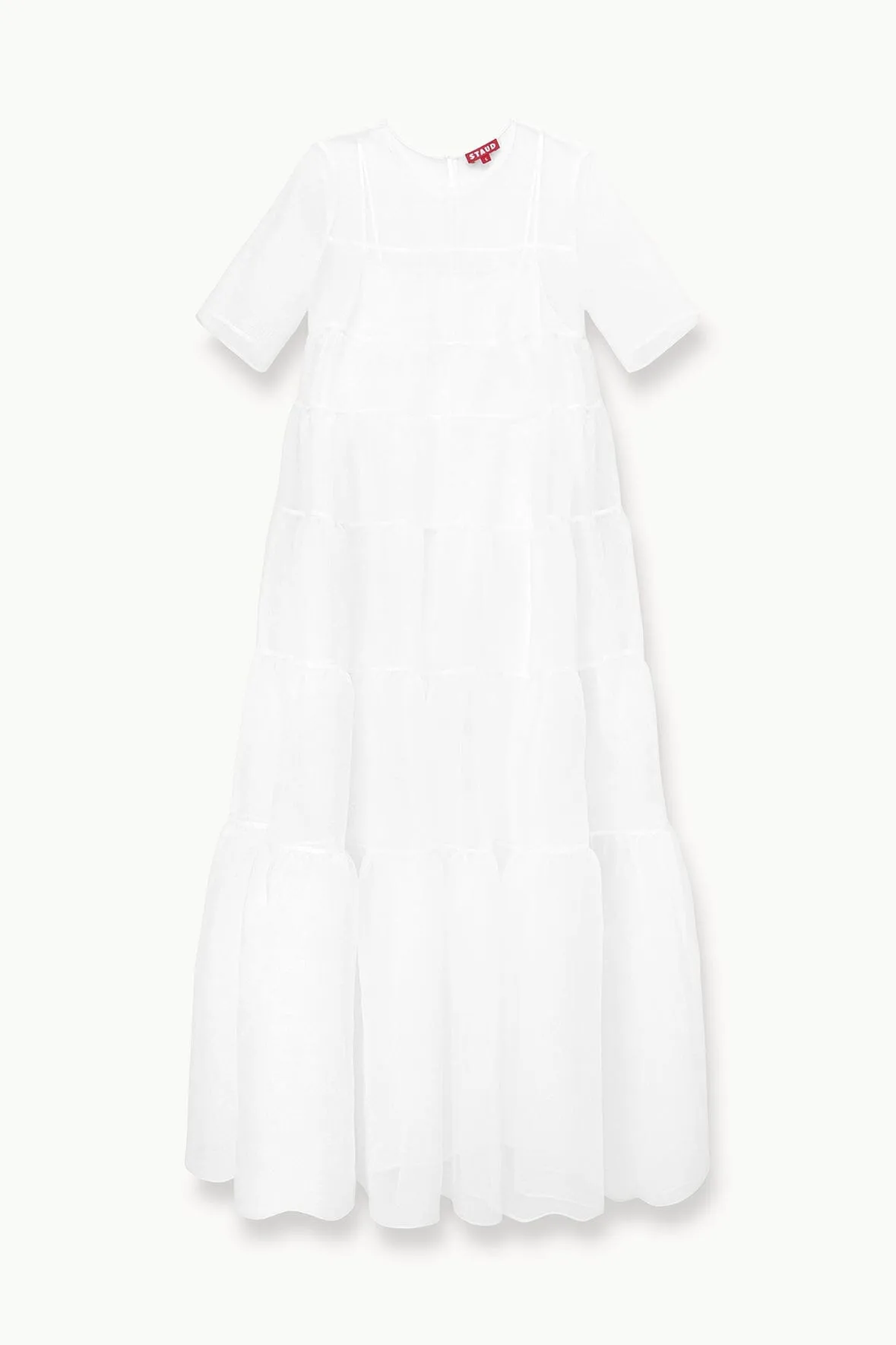 HYACINTH DRESS | WHITE sold by STAUD product image thumbnail 5