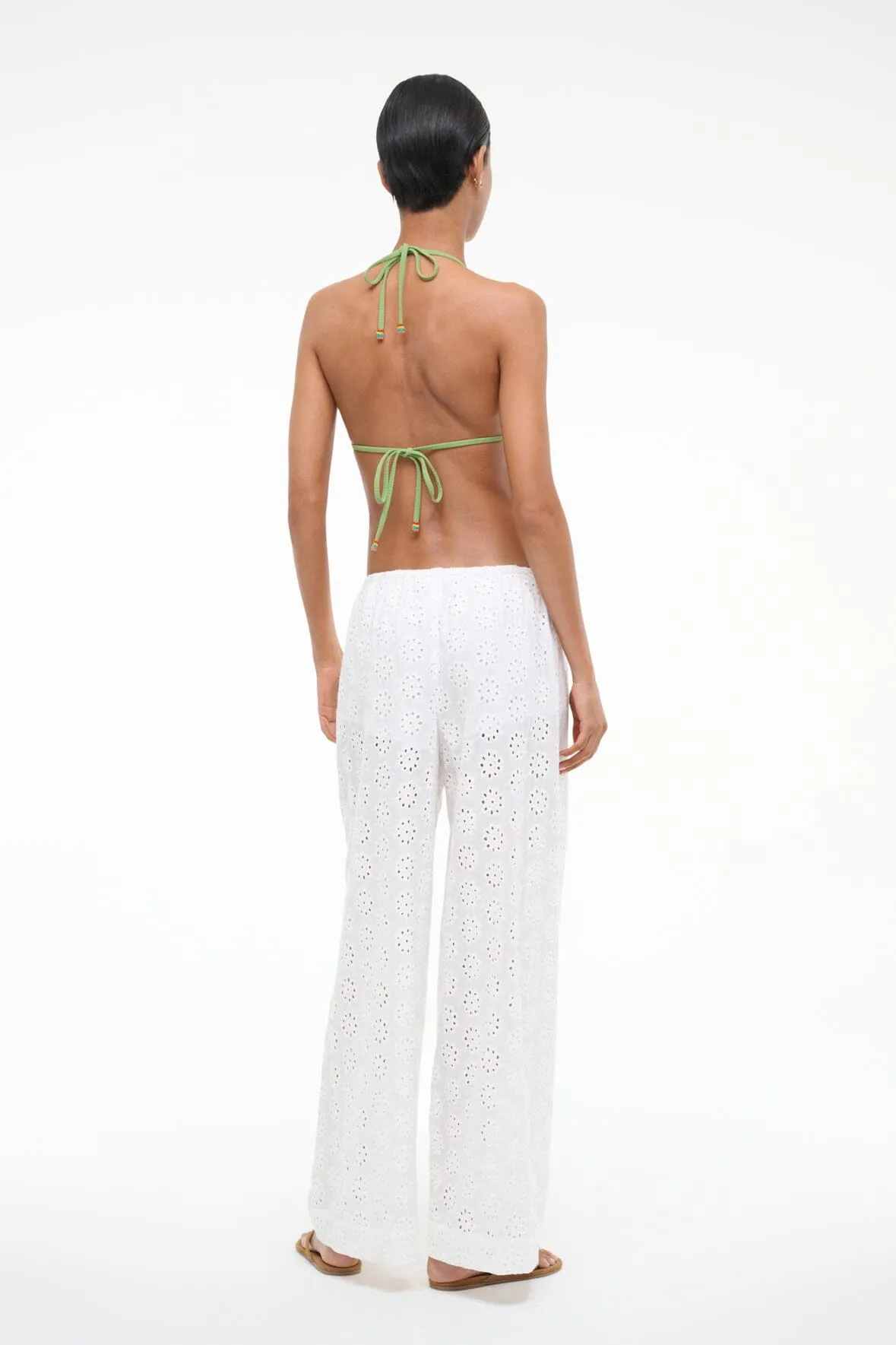 BONFIRE PANT | WHITE EYELET sold by STAUD product image thumbnail 4