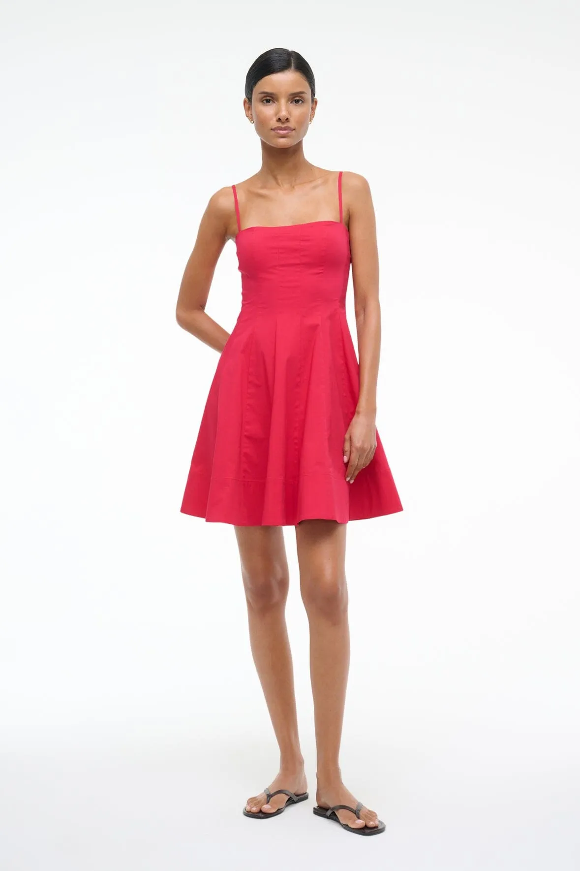 WYLIE MINI DRESS | CHERRY sold by STAUD product image thumbnail 5