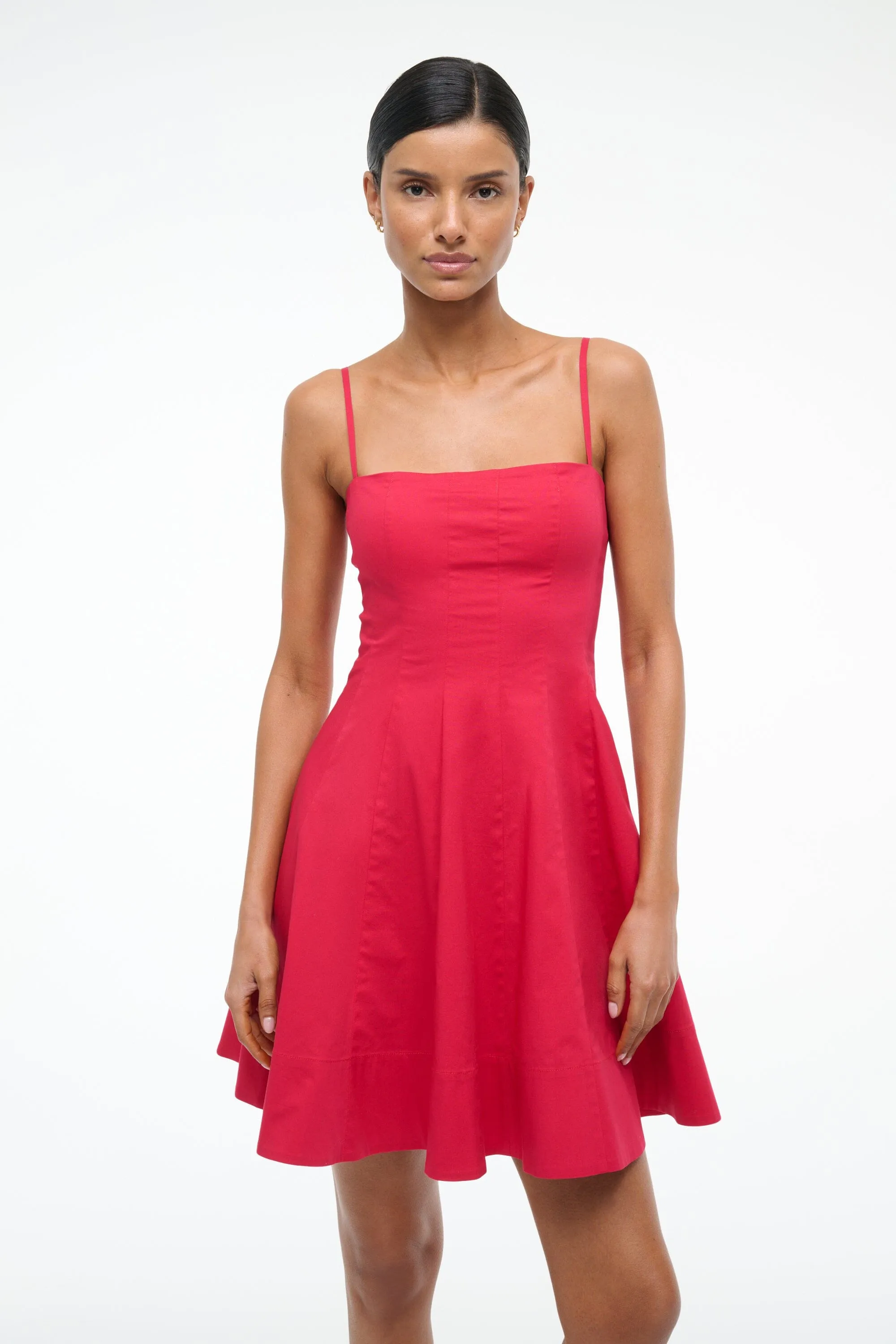 WYLIE MINI DRESS | CHERRY sold by STAUD product image thumbnail 4