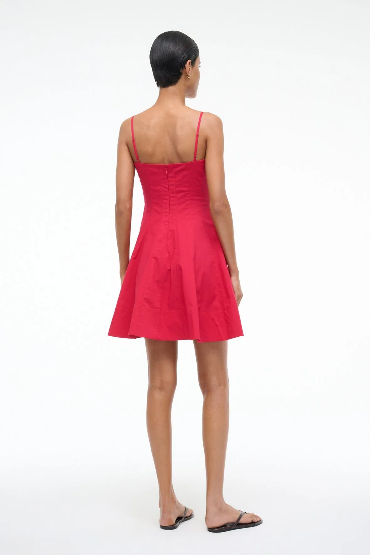 WYLIE MINI DRESS | CHERRY sold by STAUD product image thumbnail 3