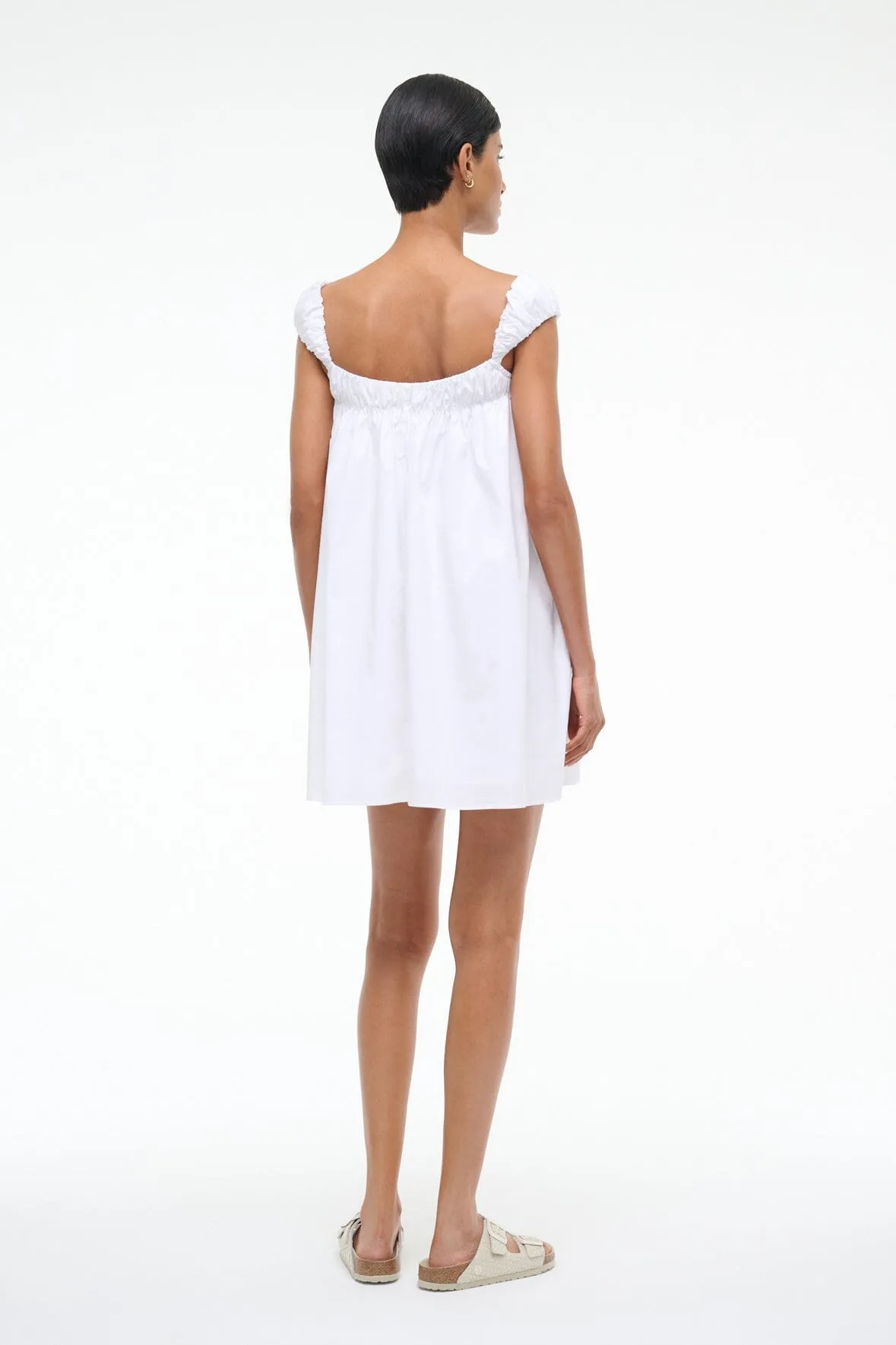BEAU DRESS | WHITE sold by STAUD product image thumbnail 4