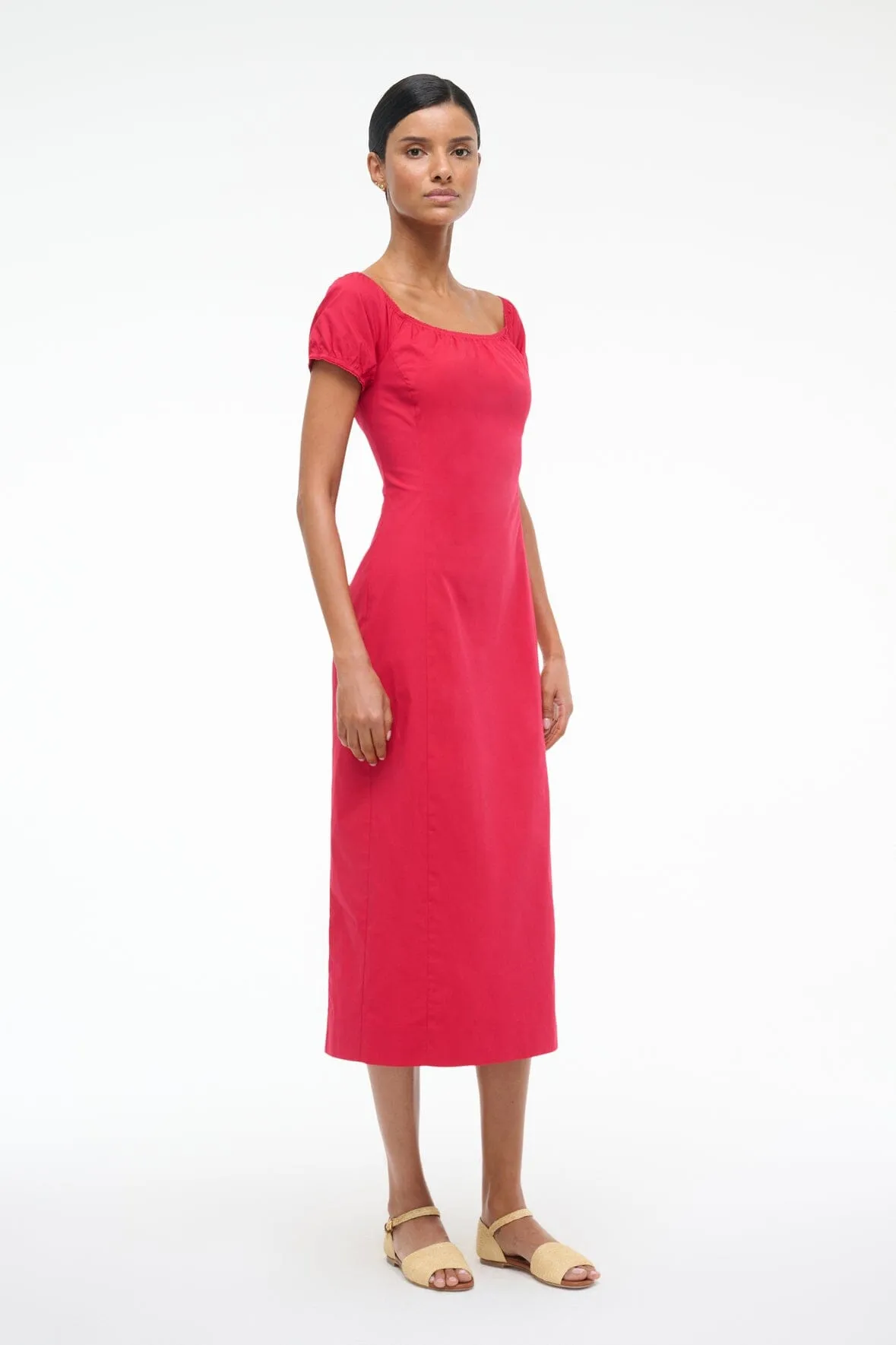 HELENE DRESS | CHERRY sold by STAUD product image thumbnail 2