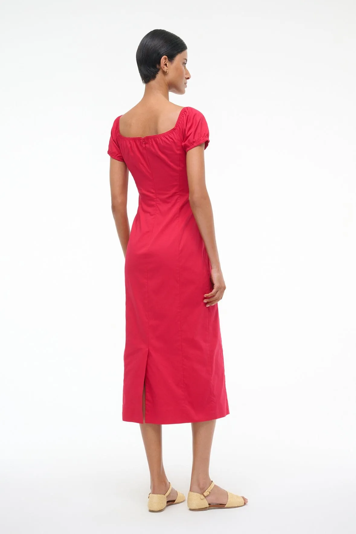 HELENE DRESS | CHERRY sold by STAUD product image thumbnail 3