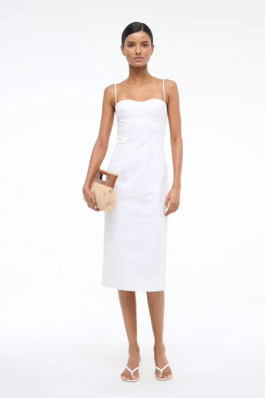 WHITNEY DRESS | WHITE sold by STAUD