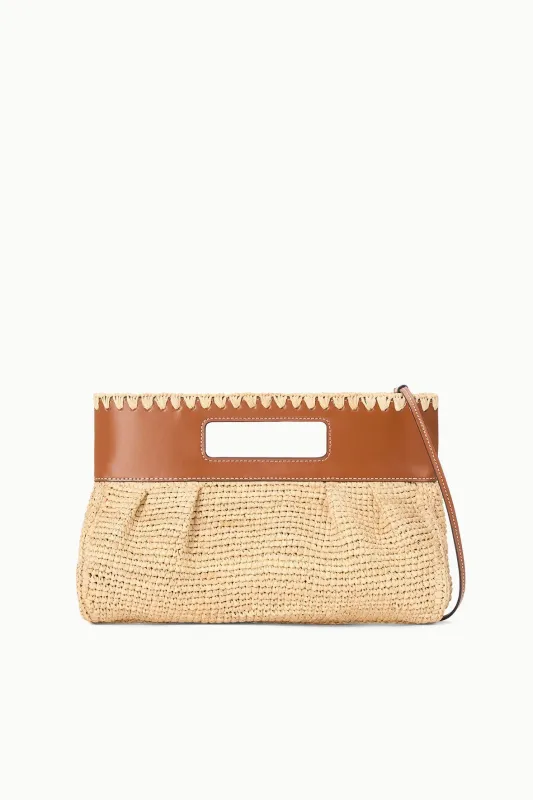 LENA CLUTCH | NATURAL TAN sold by STAUD