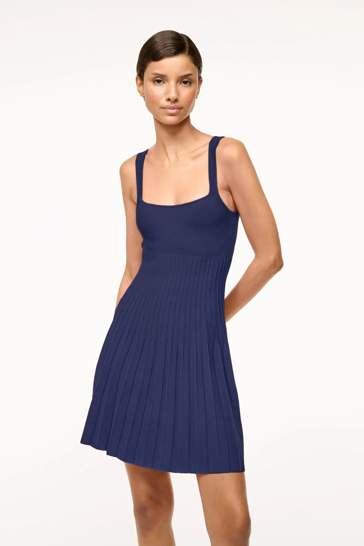 MINI ELLISON DRESS | NAVY sold by STAUD product image thumbnail 2