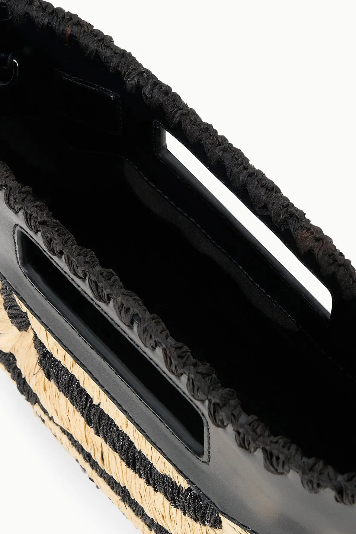 LENA CLUTCH | ZEBRA RAFFIA sold by STAUD product image thumbnail 5