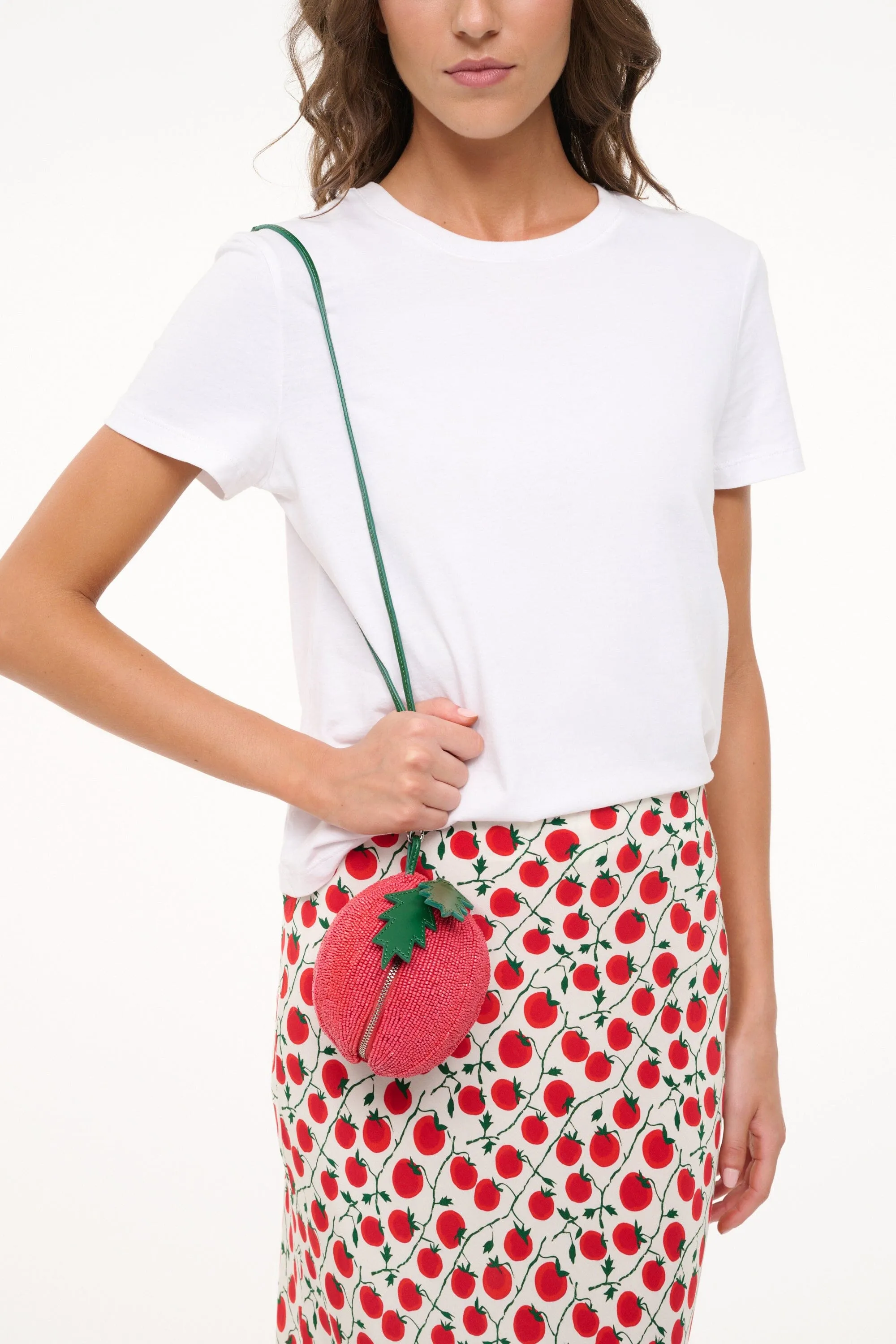 CAMPARI BEADED BAG | TOMATO sold by STAUD product image thumbnail 2