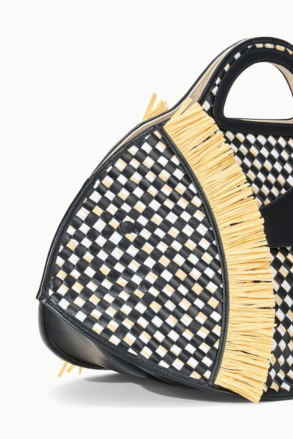 CLEO FISH BASKET TOTE | BLACK NATURAL sold by STAUD product image thumbnail 5