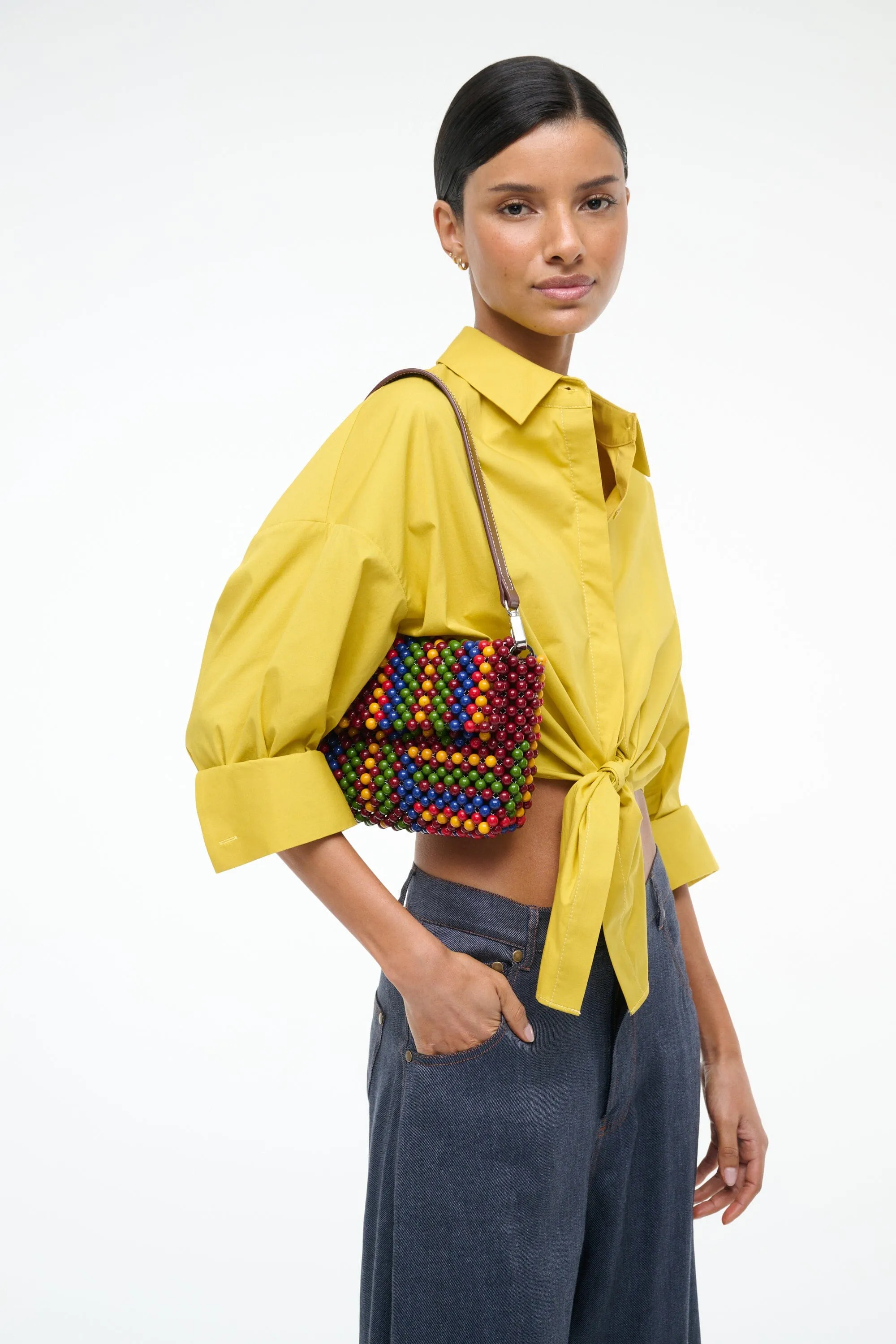 TIMMY SHOULDER BAG | JUNGLE STRIPE sold by STAUD product image thumbnail 4