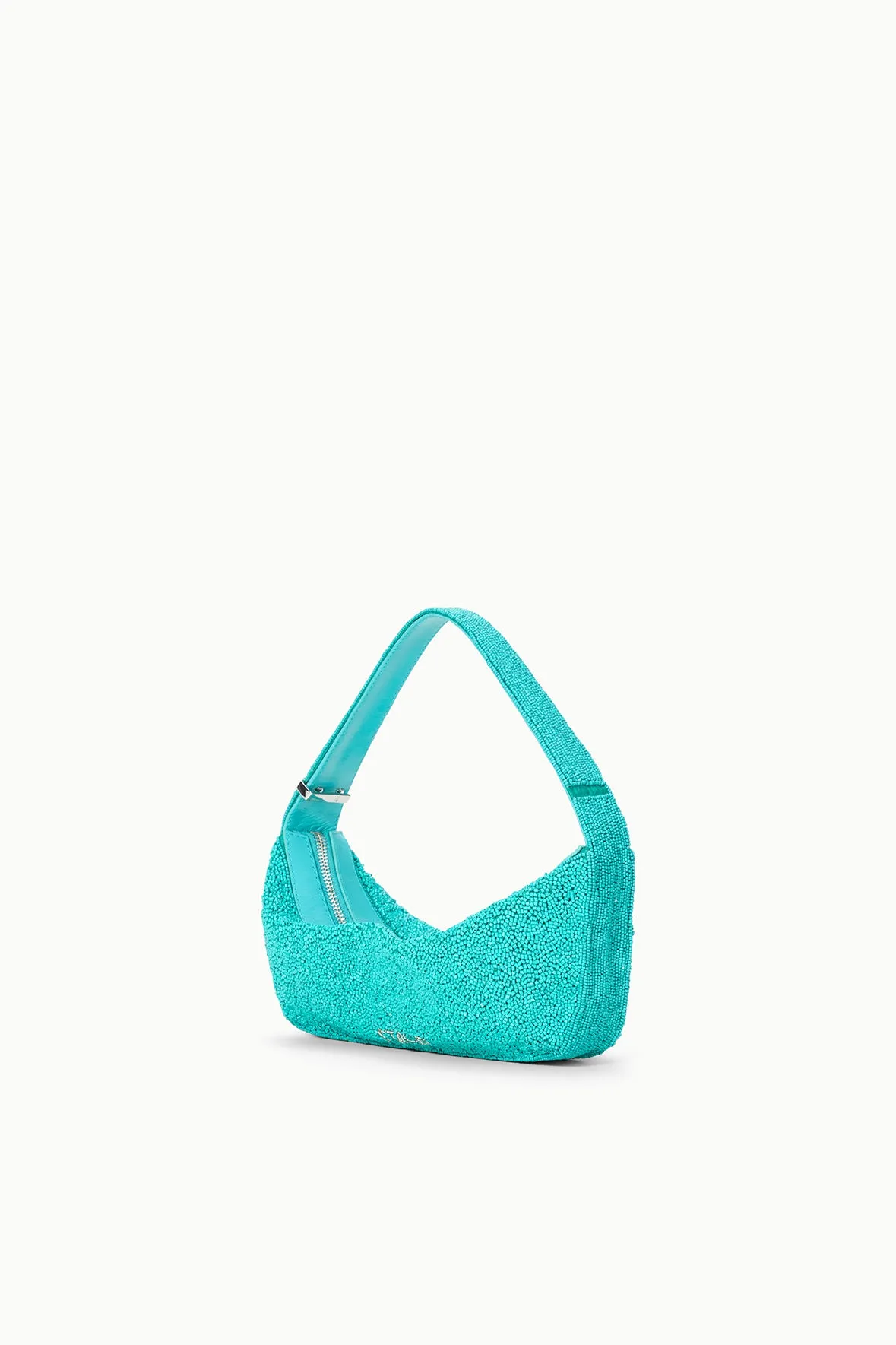 DEMY BEADED SHOULDER BAG | TEAL sold by STAUD product image thumbnail 3