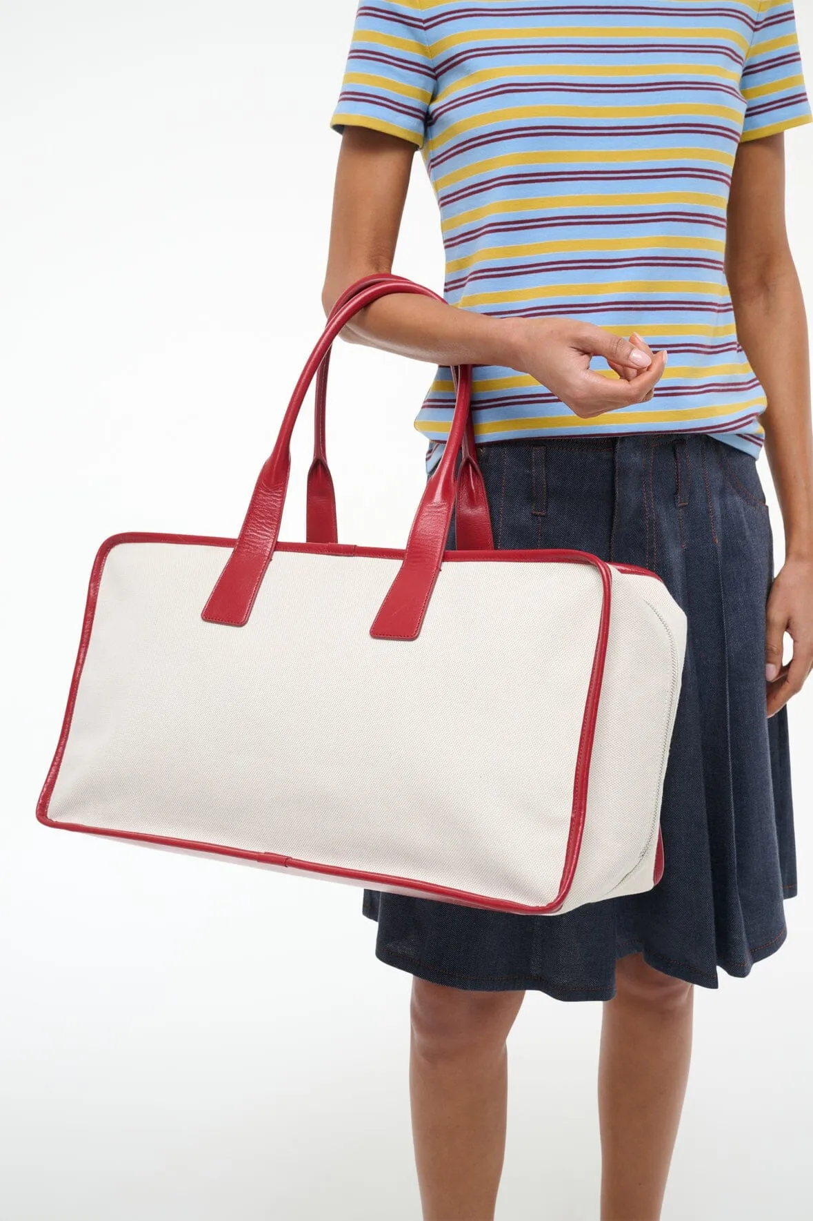 DUDE TRAVEL BAG | NATURAL ROUGE sold by STAUD product image thumbnail 2