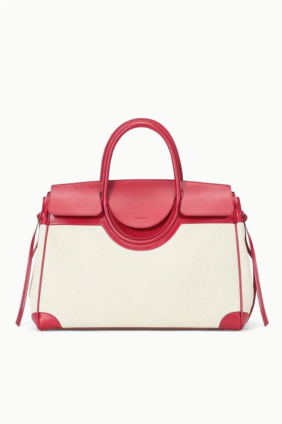 LARGE MAUDE CARRYALL | NATURAL ROUGE sold by STAUD