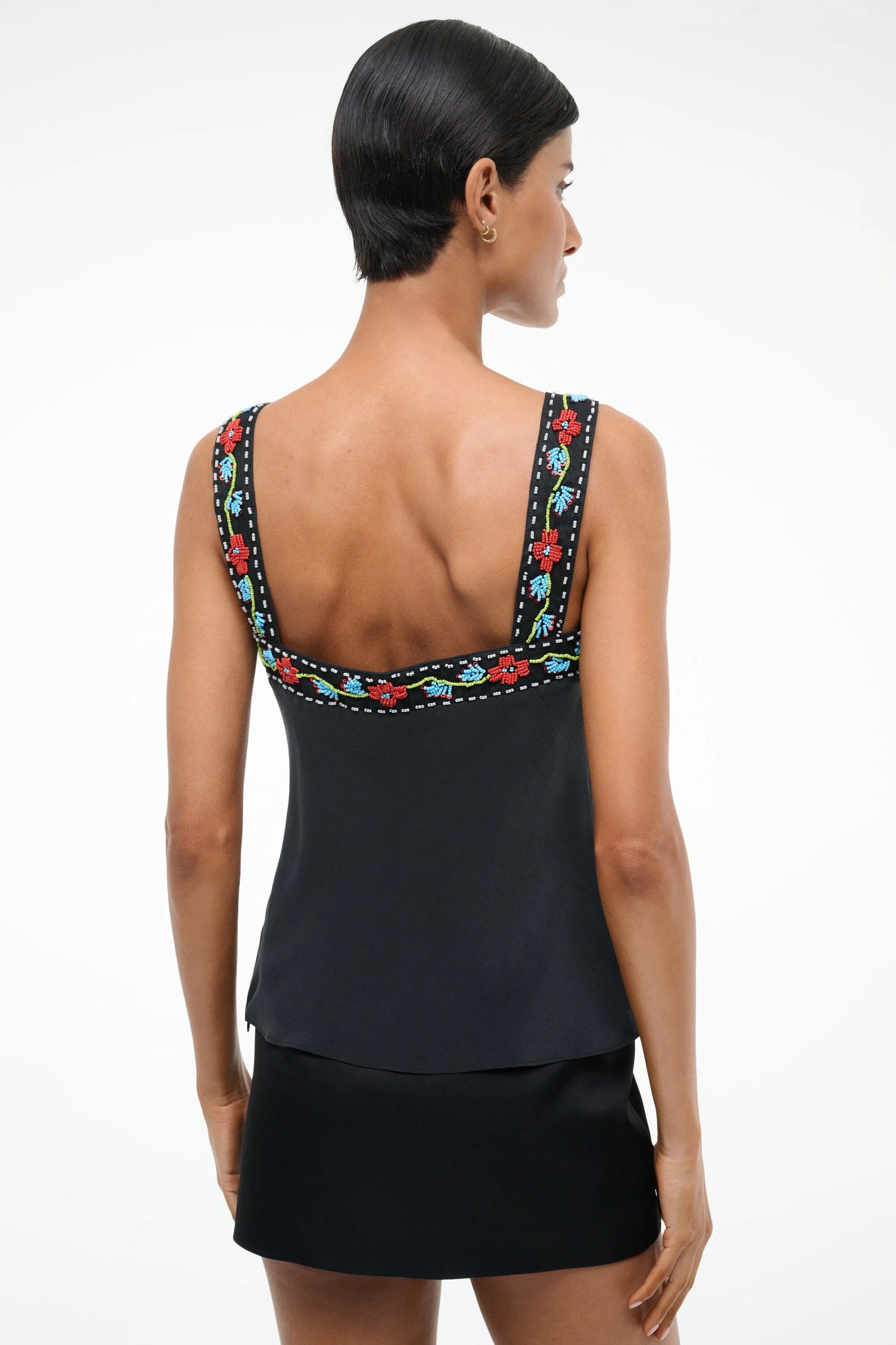 VERONICA SILK TOP | BLACK sold by STAUD product image thumbnail 5