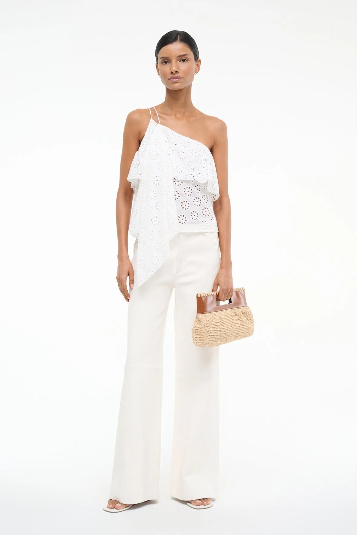 ISA TOP | WHITE EYELET sold by STAUD product image thumbnail 5