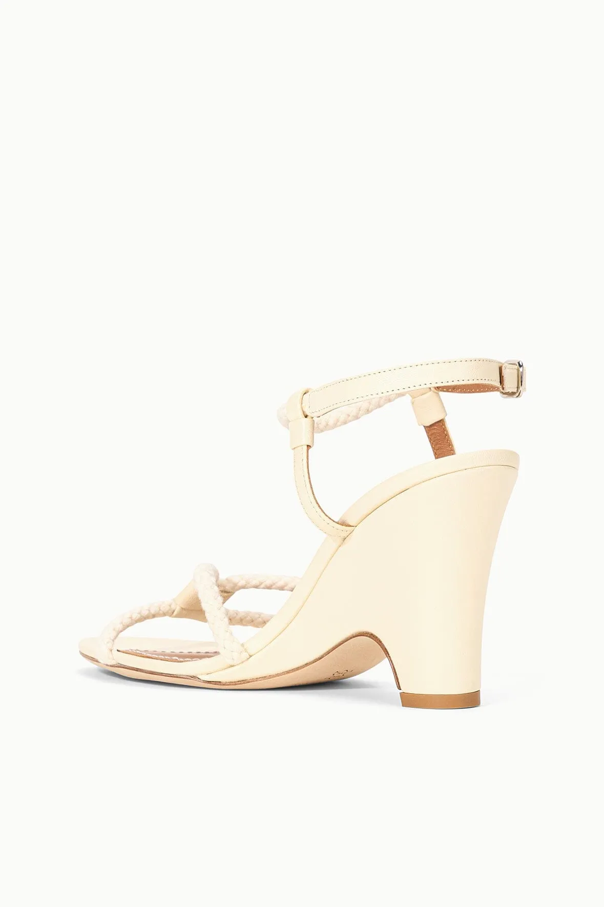 EDEN WEDGE SANDAL | CREAM sold by STAUD product image thumbnail 5