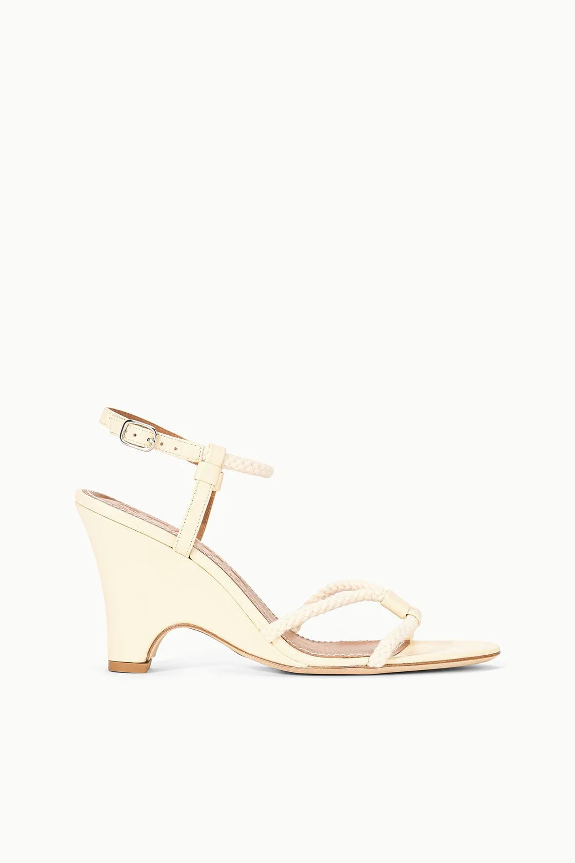 EDEN WEDGE SANDAL | CREAM sold by STAUD
