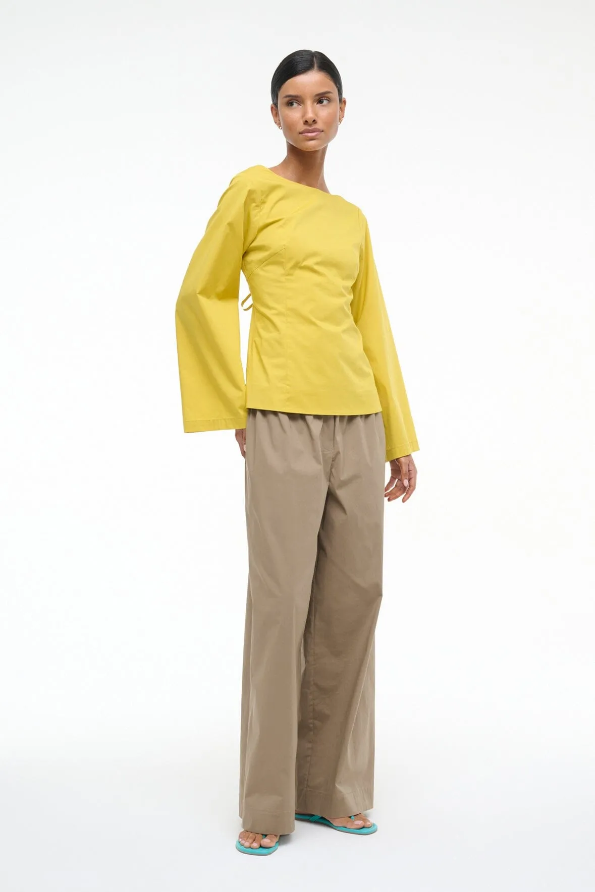 MINA TOP | CHARTREUSE sold by STAUD