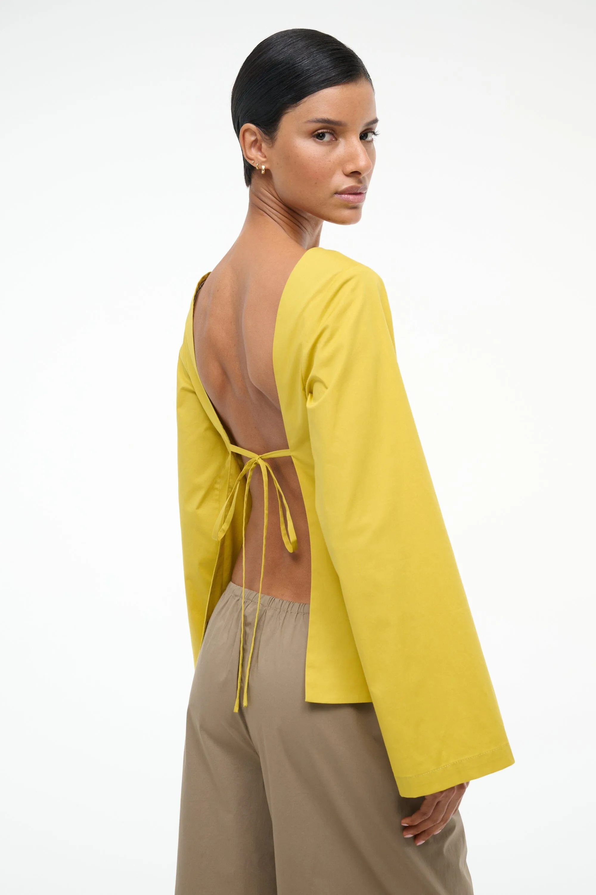 MINA TOP | CHARTREUSE sold by STAUD product image thumbnail 2
