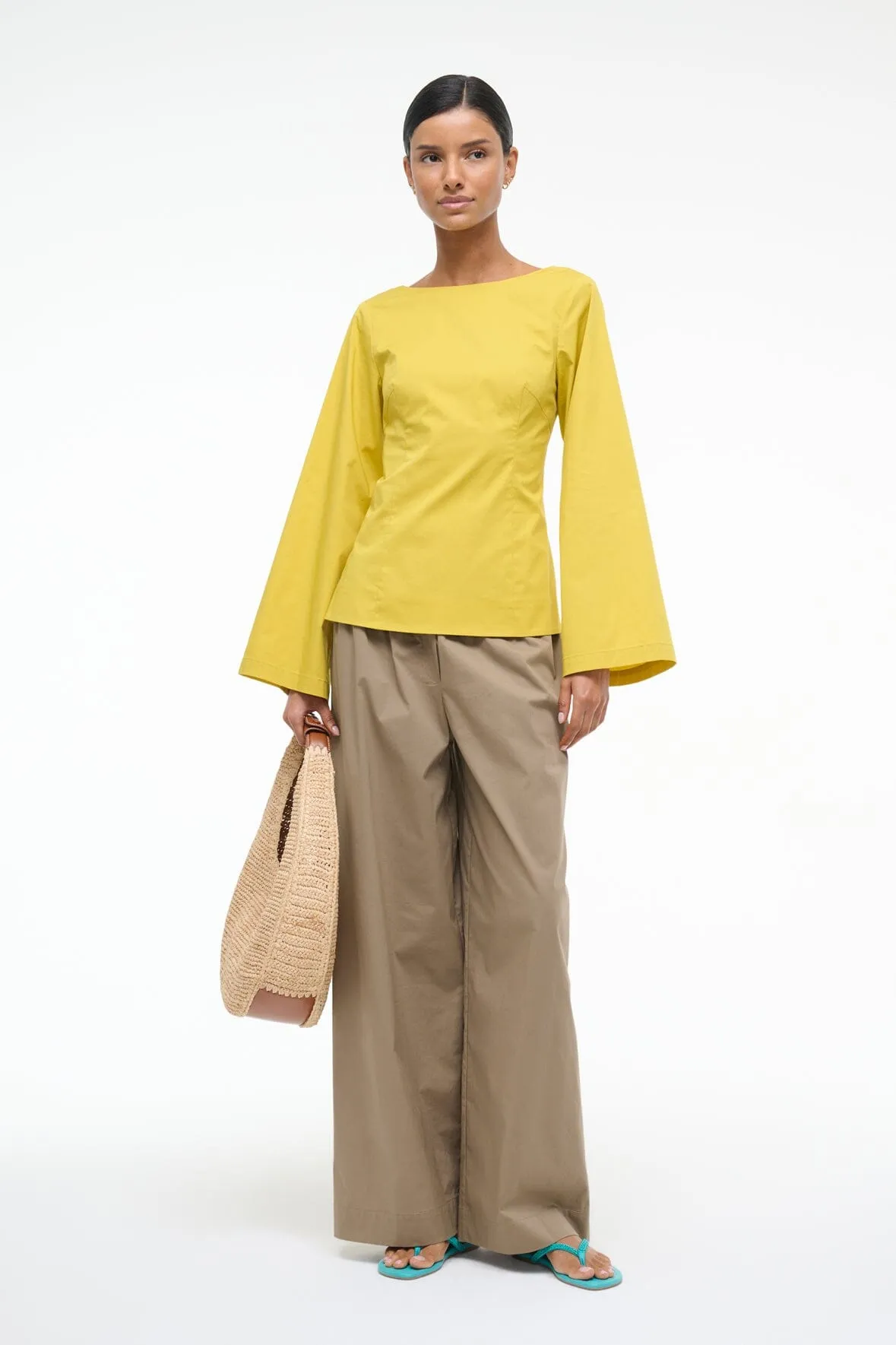 MINA TOP | CHARTREUSE sold by STAUD product image thumbnail 3