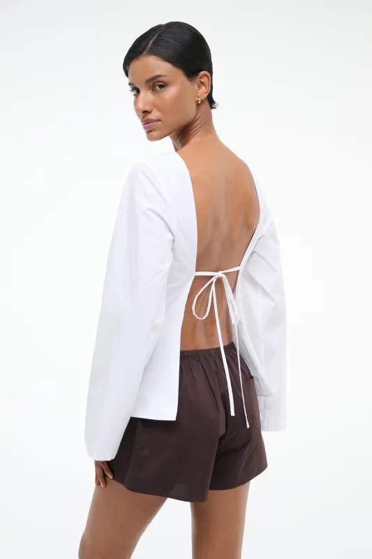 MINA TOP | WHITE sold by STAUD