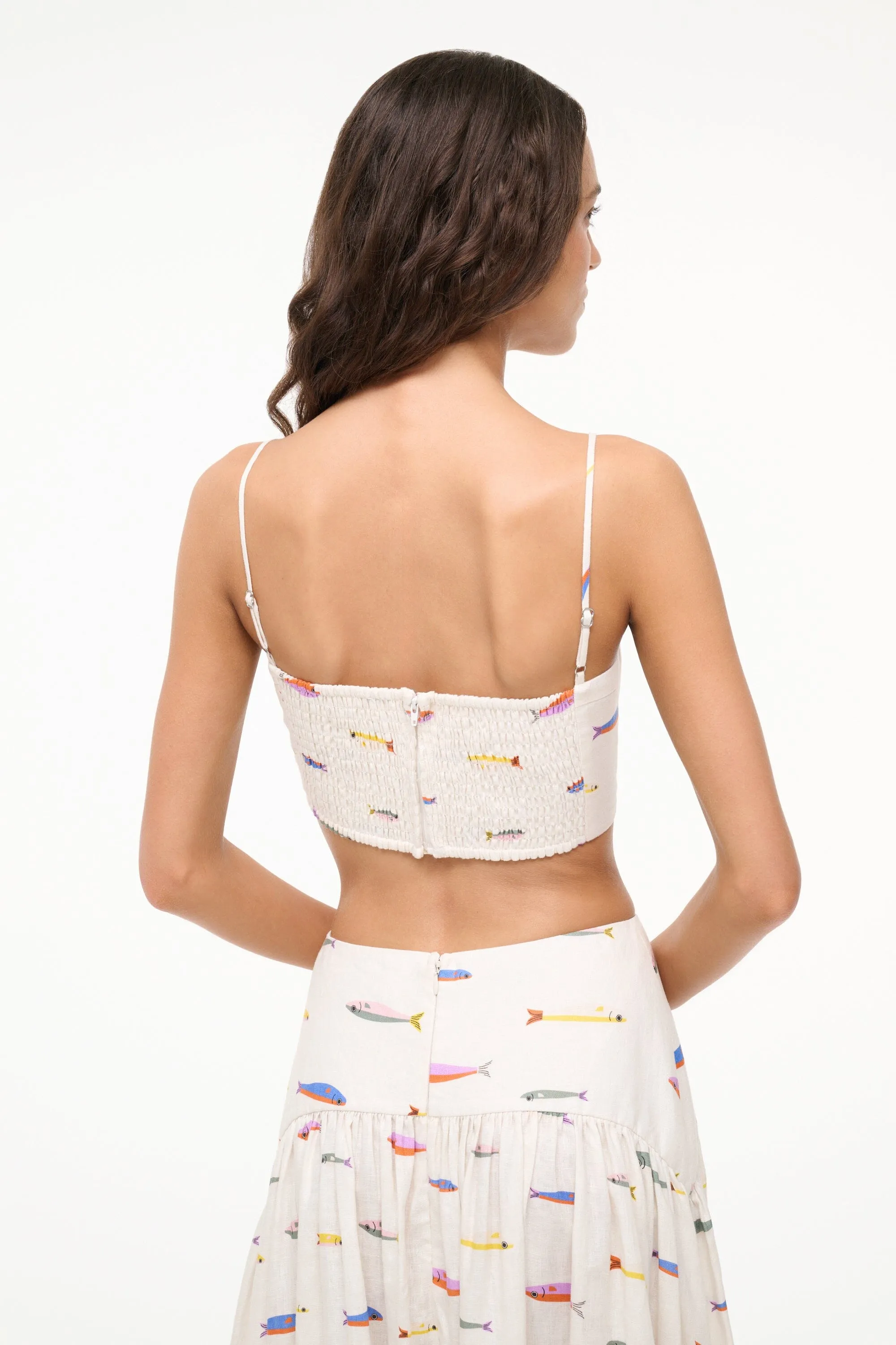 FEDERICO LINEN TOP | POP SARDINES IVORY sold by STAUD product image thumbnail 4