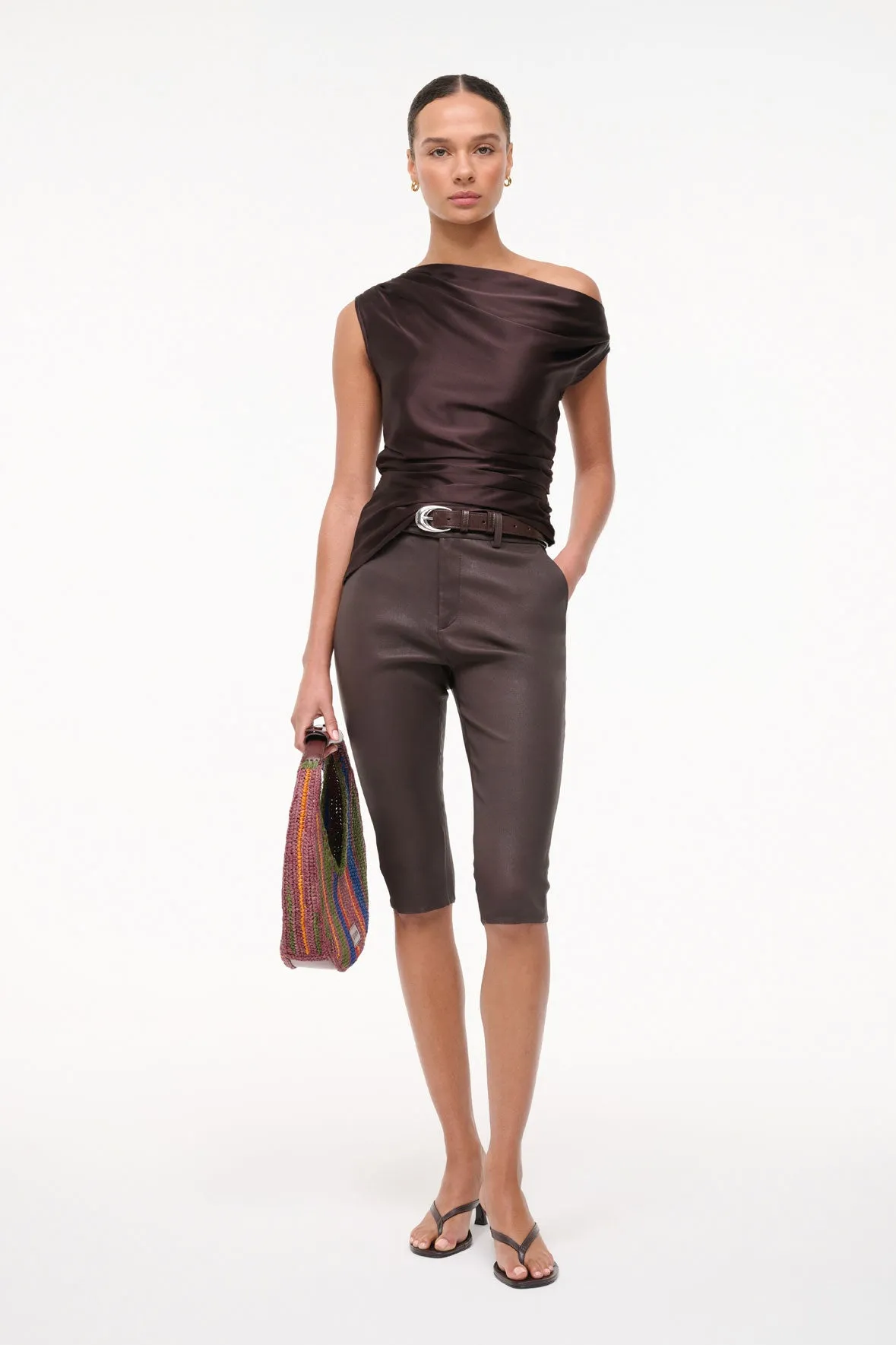 PHARE SILK TOP | EARTH sold by STAUD