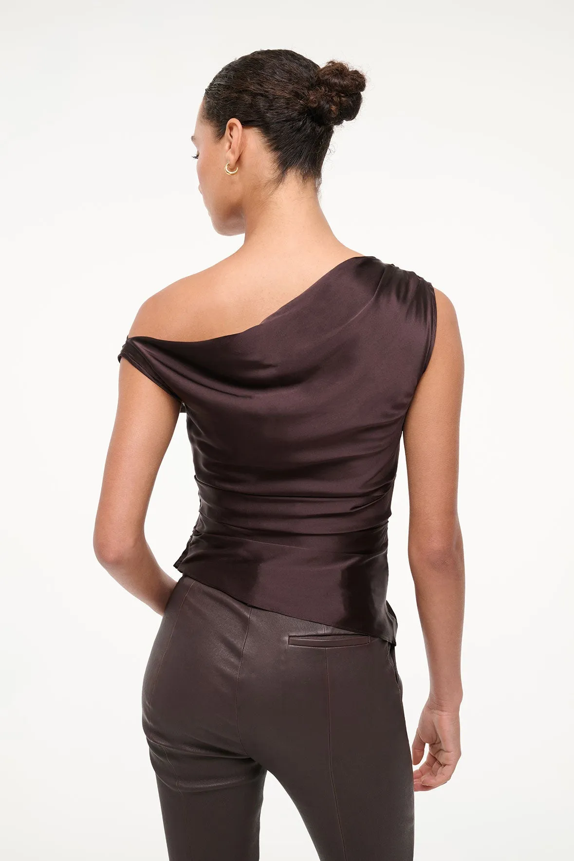 PHARE SILK TOP | EARTH sold by STAUD product image thumbnail 5