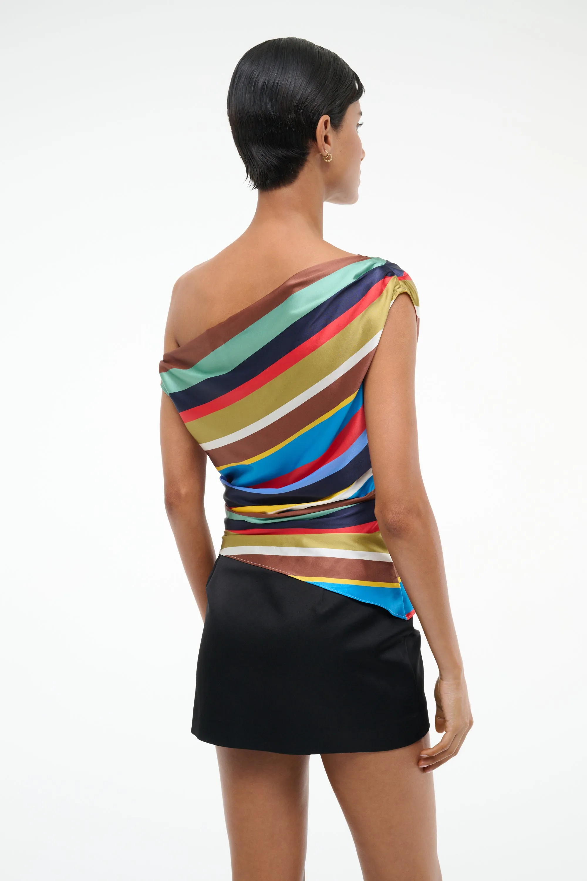 PHARE SILK TOP | MARKET STRIPE sold by STAUD product image thumbnail 3
