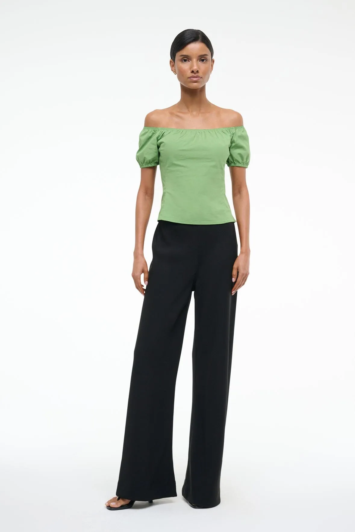 HELENE TOP | LEAF sold by STAUD product image thumbnail 5