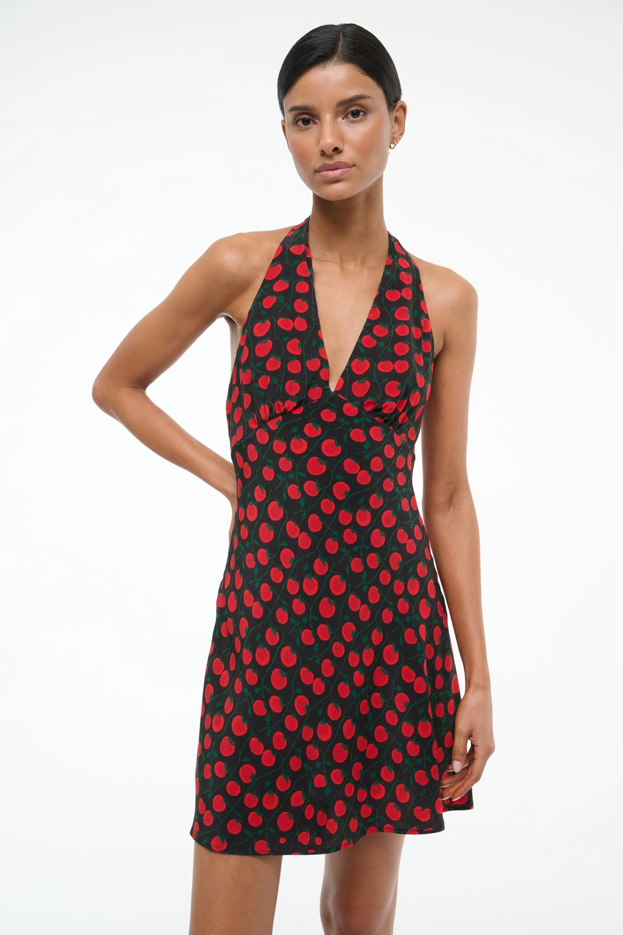 LUCCA MINI DRESS | ON THE VINE BLACK sold by STAUD product image thumbnail 2