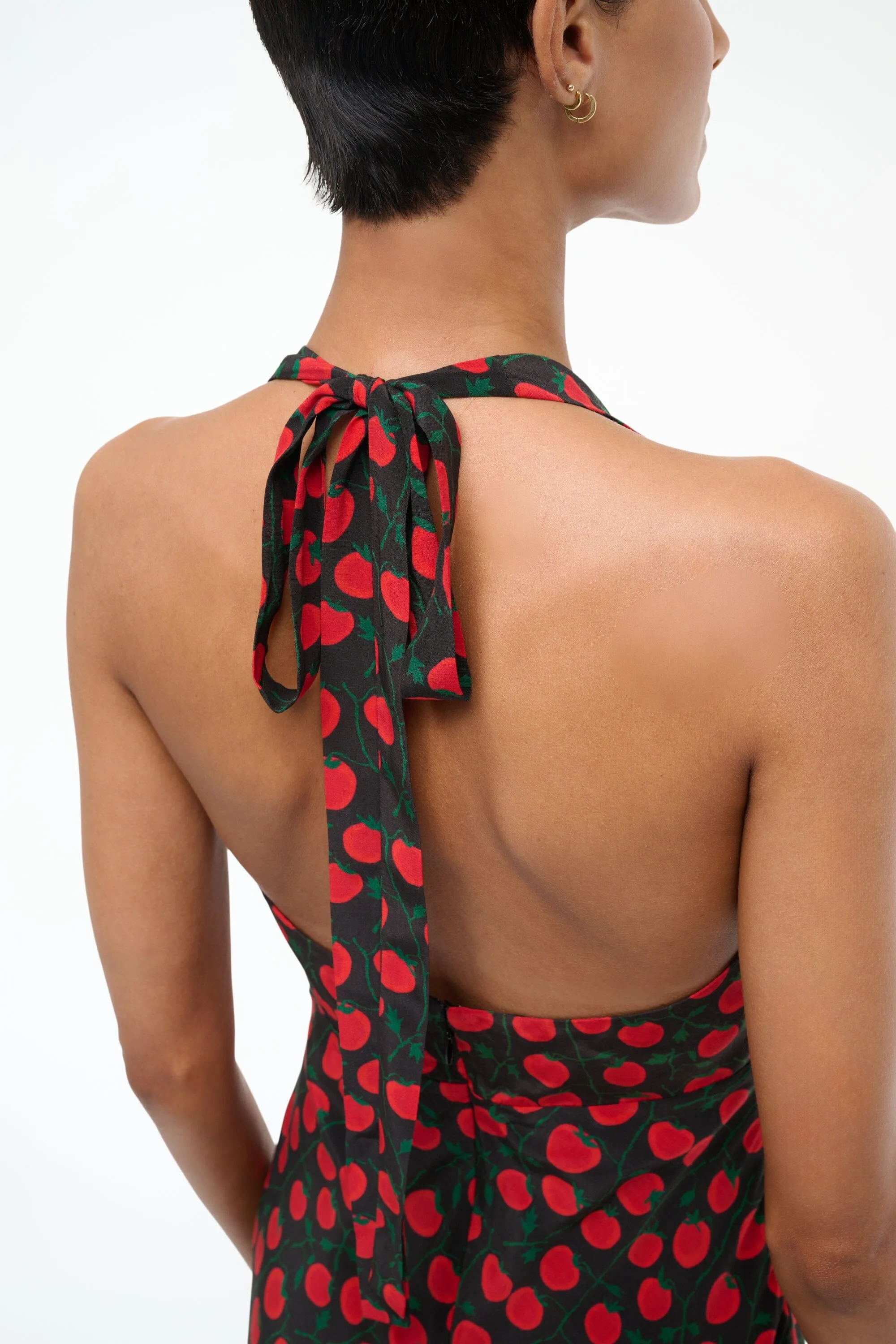 LUCCA MINI DRESS | ON THE VINE BLACK sold by STAUD product image thumbnail 5