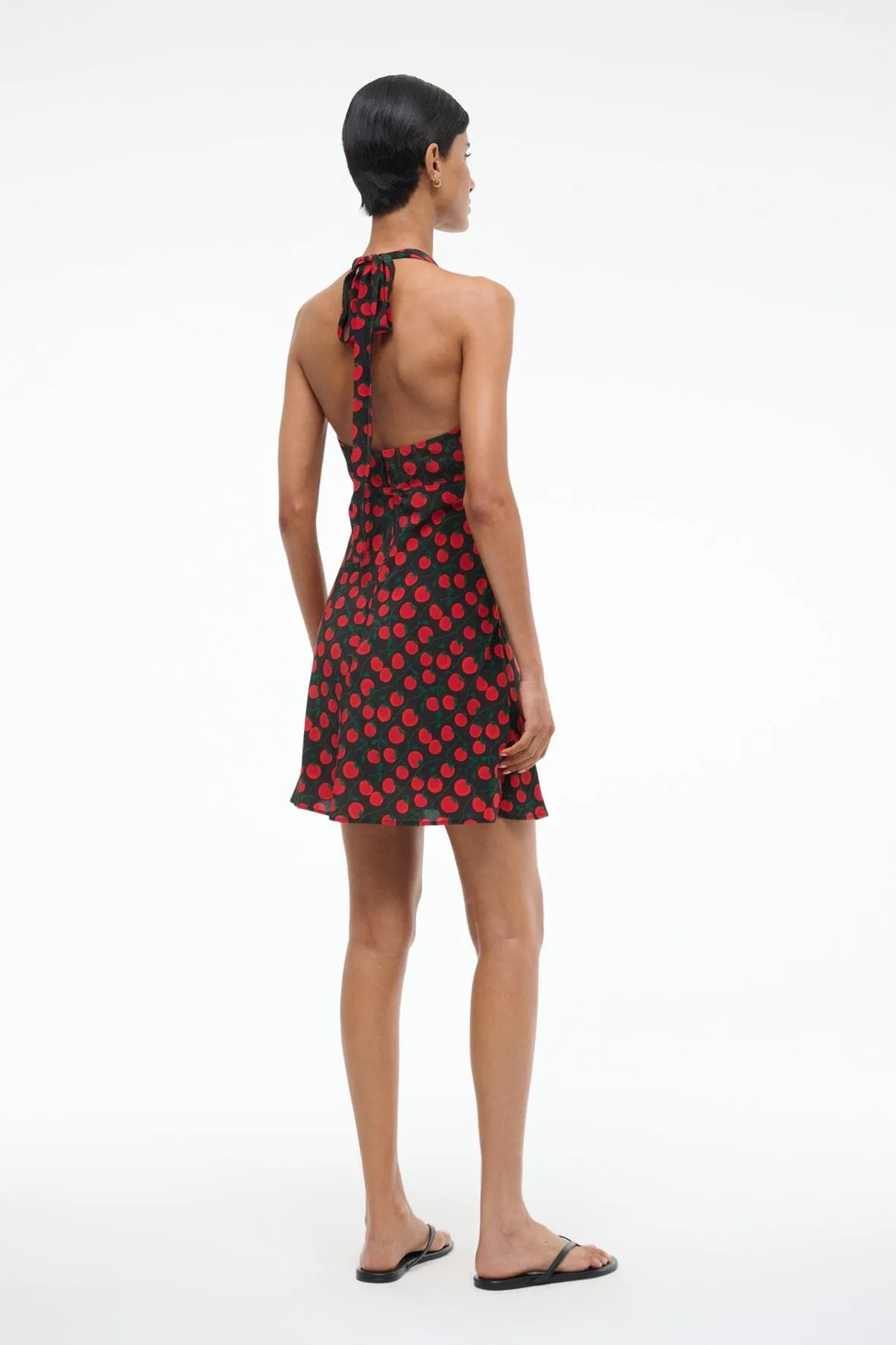 LUCCA MINI DRESS | ON THE VINE BLACK sold by STAUD product image thumbnail 4