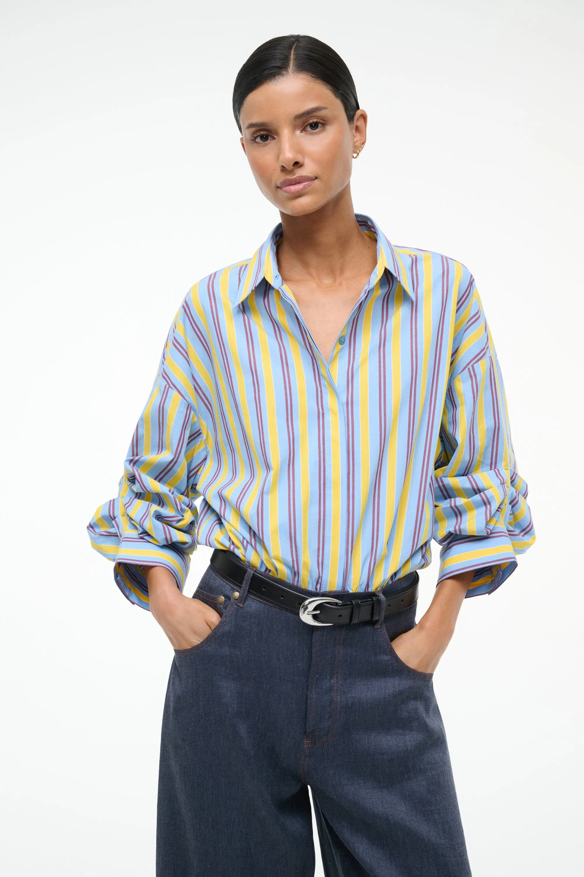 TRAVERSE BODYSUIT | LINUS STRIPE sold by STAUD product image thumbnail 2