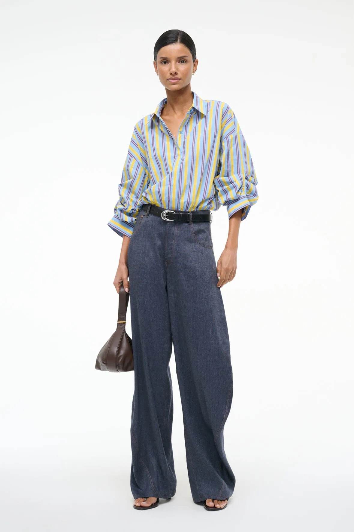 TRAVERSE BODYSUIT | LINUS STRIPE sold by STAUD