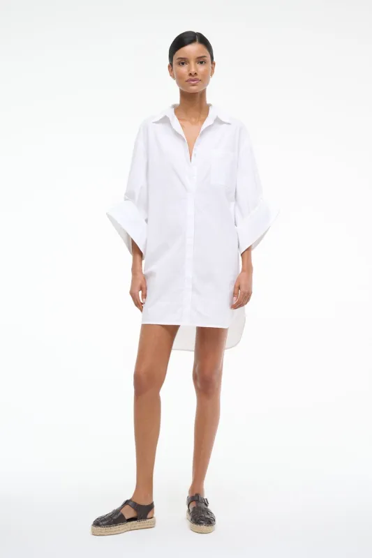 NICO DRESS | WHITE sold by STAUD