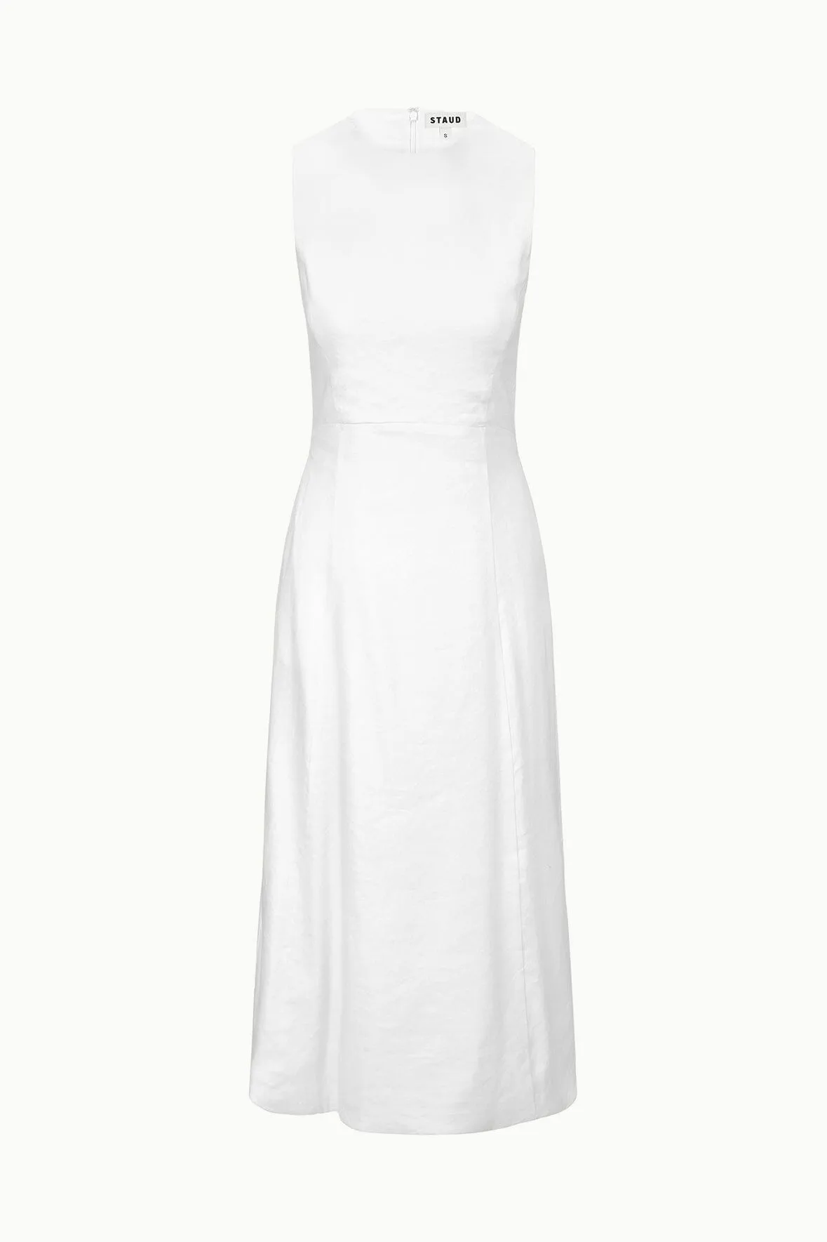 MARTINE LINEN DRESS | WHITE sold by STAUD product image thumbnail 5