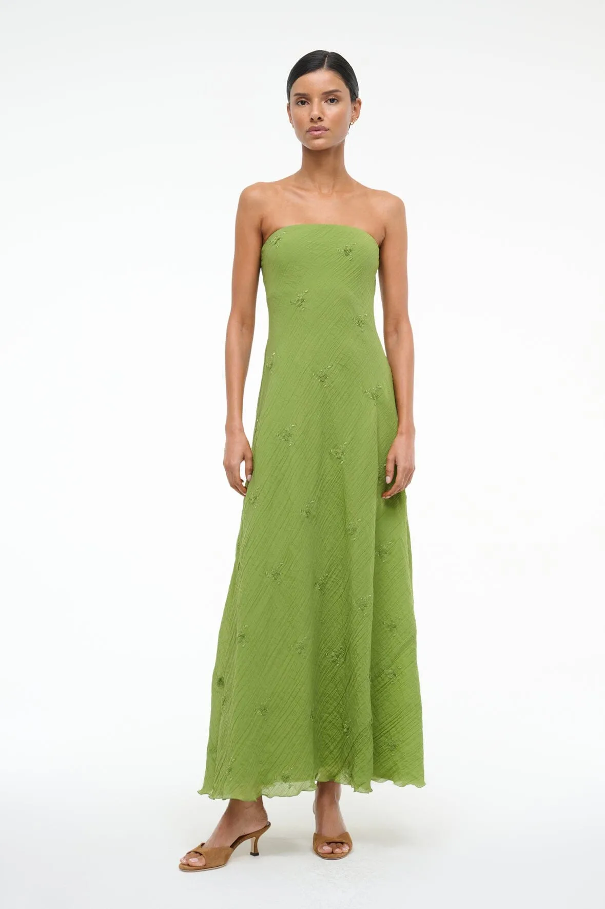 CASSIE DRESS | GARDEN GREEN sold by STAUD product image thumbnail 3