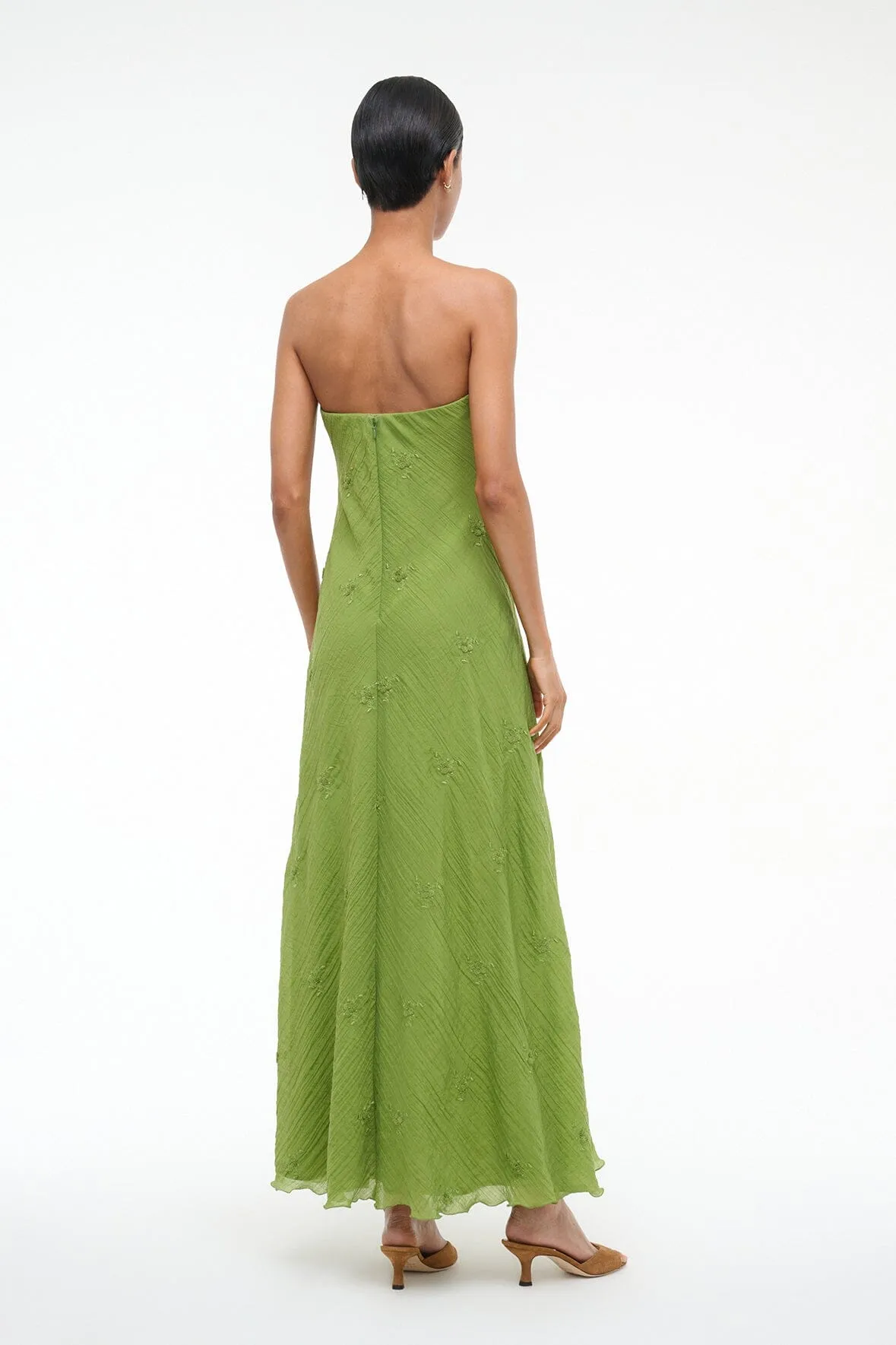 CASSIE DRESS | GARDEN GREEN sold by STAUD product image thumbnail 4