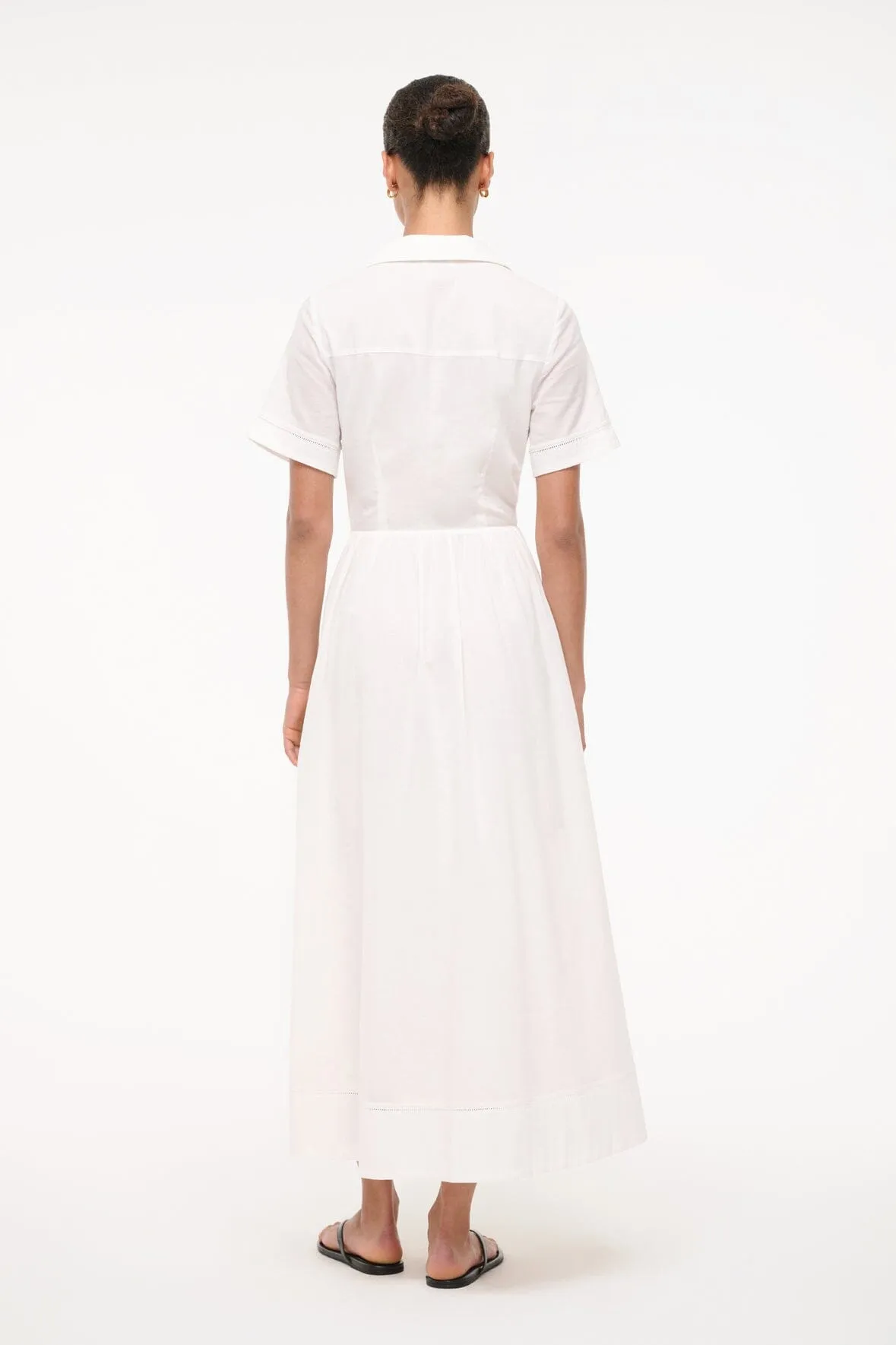 MERYL DRESS | WHITE sold by STAUD product image thumbnail 3
