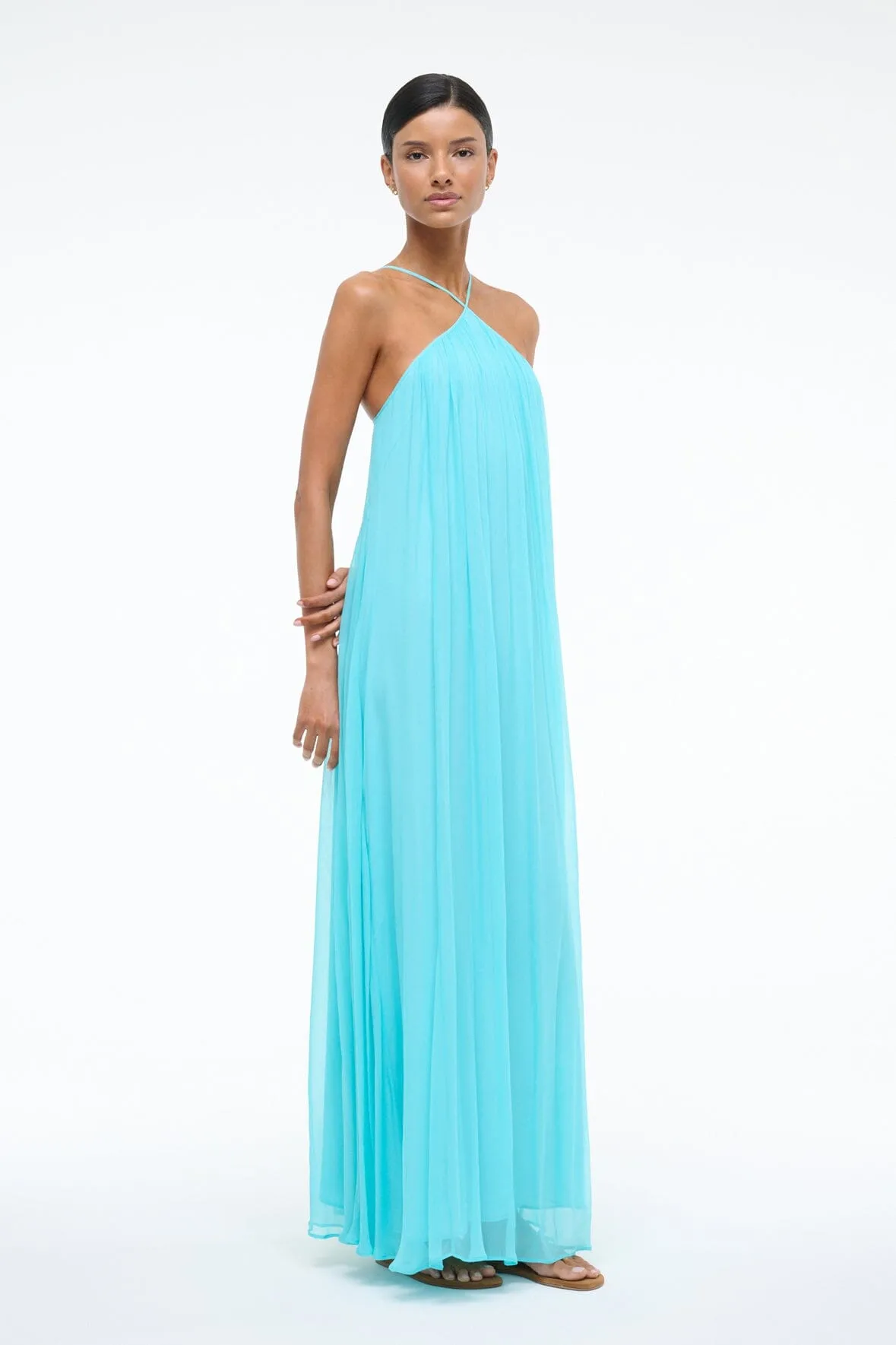 DASHA DRESS | TEAL sold by STAUD product image thumbnail 4