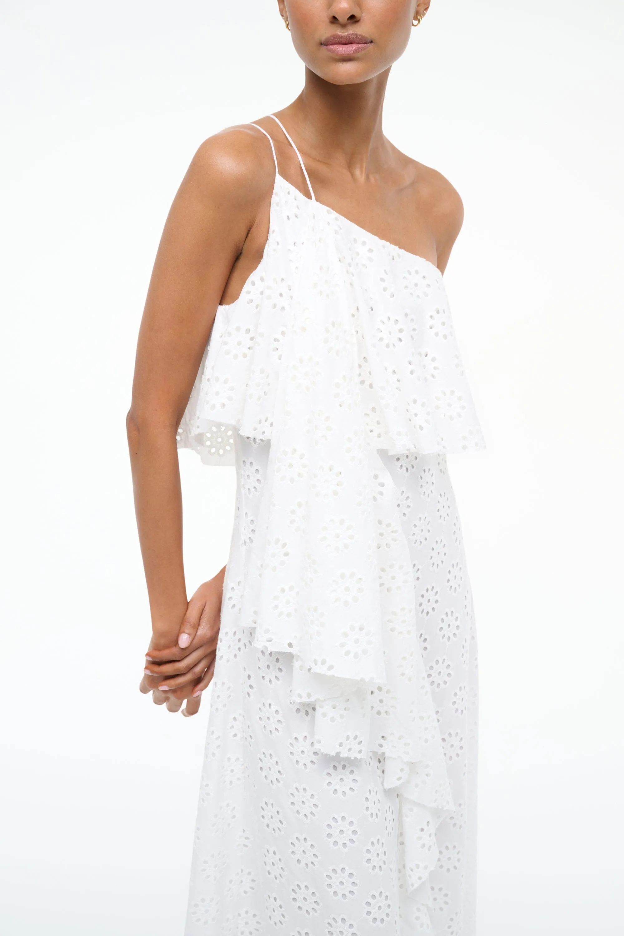 ISA DRESS | WHITE EYELET sold by STAUD product image thumbnail 2