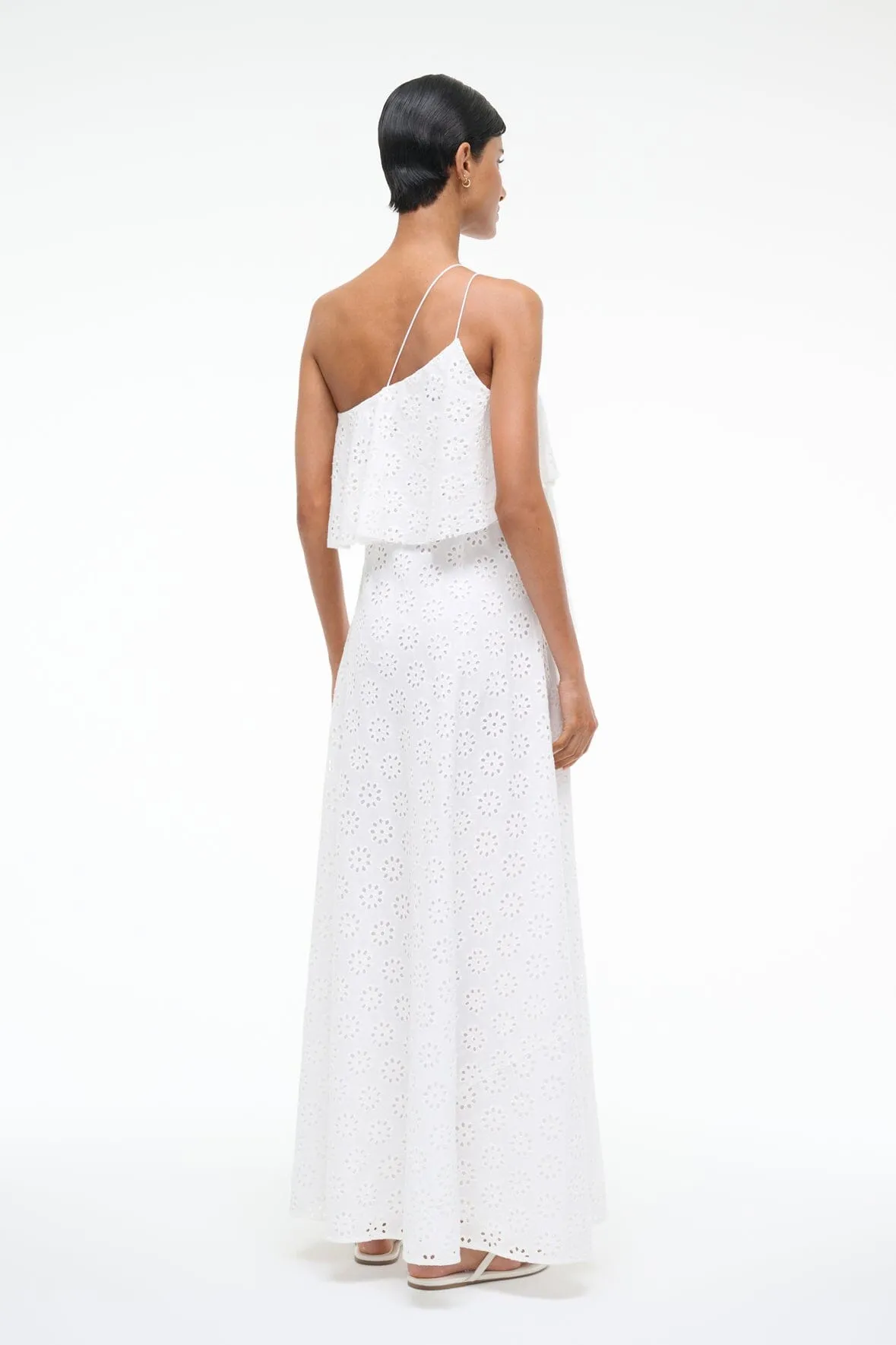 ISA DRESS | WHITE EYELET sold by STAUD product image thumbnail 5
